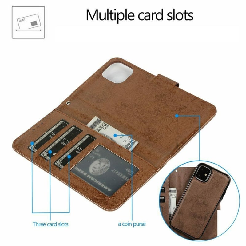 iPhone 14 Pro Uitneembaar Magnetisch Bookcase Hoesje