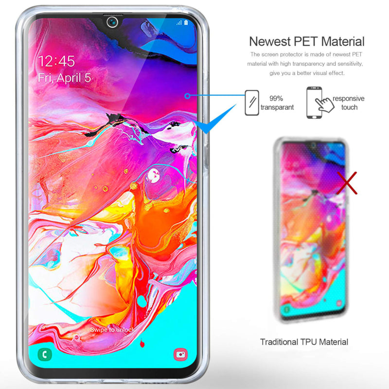 Galaxy A70 360° Ultra Clear Hybrid PC + TPU Hoesje