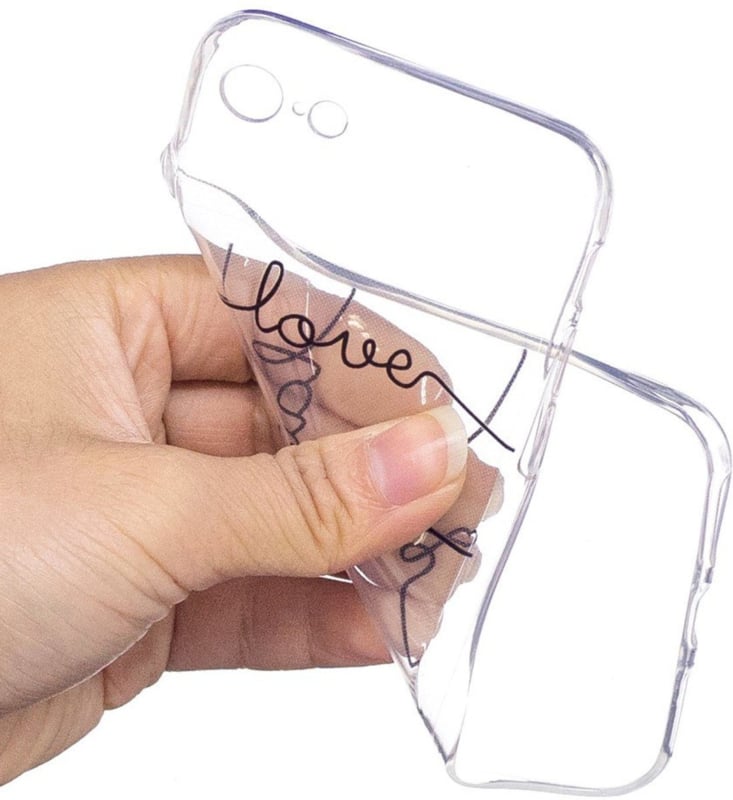 iPhone X / Xs Soft TPU Hoesje Love Laugh Life Print
