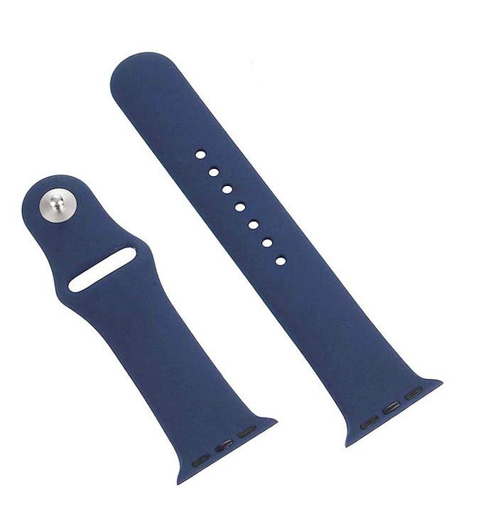Apple Watch Siliconen Bandje Donkerblauw 49/46/45/44mm