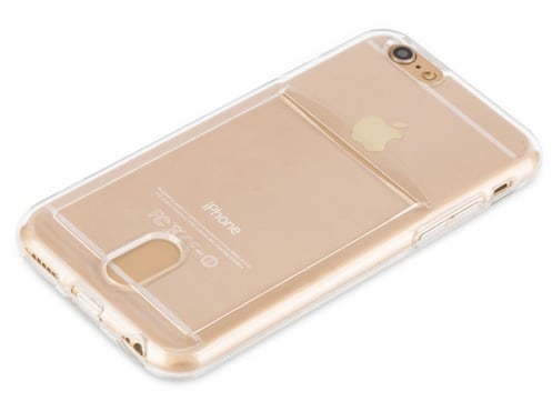 iPhone 6 Plus / 6S+ TPU Hoesje Met Card Slot - Pasjesvakje
