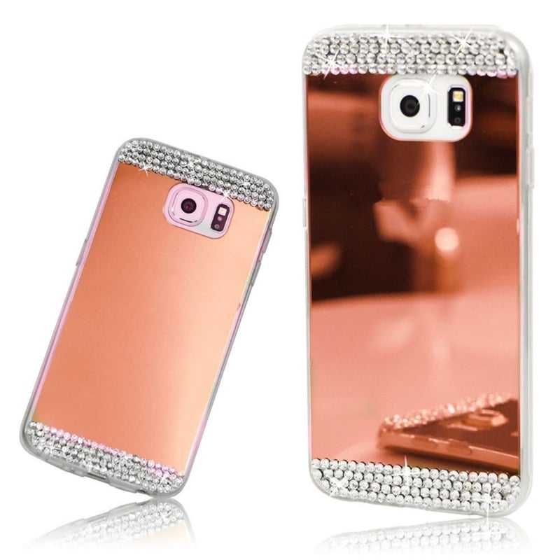 Galaxy S8 Plus Bling Spiegel Hoesje Met Strass-Steentjes
