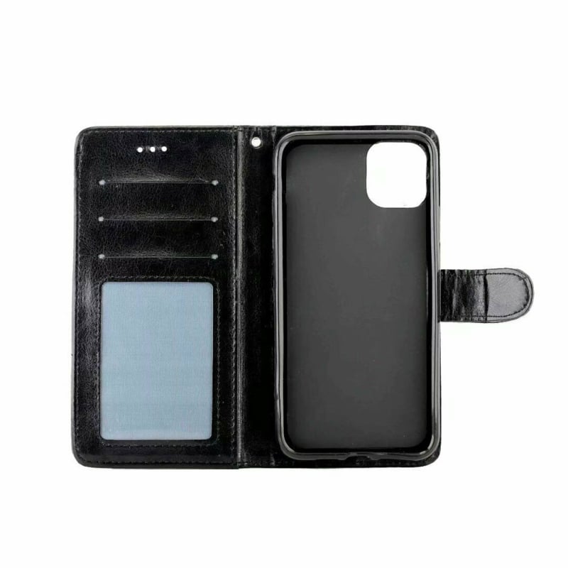 iPhone 11 Pro Leren Portemonnee Hoesje Met Pasfotovakje