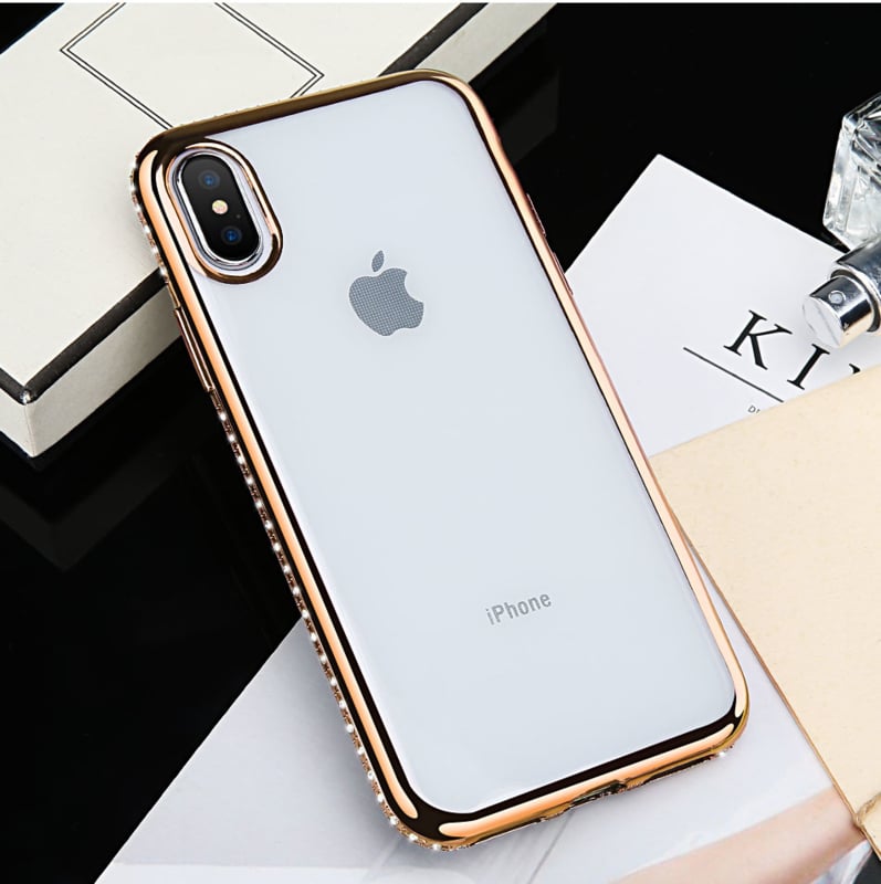 iPhone Xs Max Bling Hoesje Met Bergkristallen Strass-Steentjes