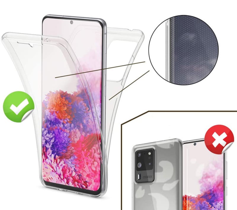 Galaxy S20 Ultra 360° Full Cover Transparant TPU Hoesje