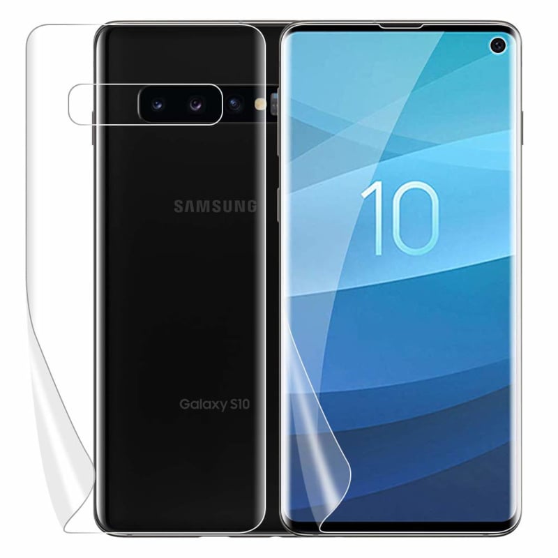 SET 2 STUKS Galaxy S10 Plus Premium 3D Folie Screen + Back Protector