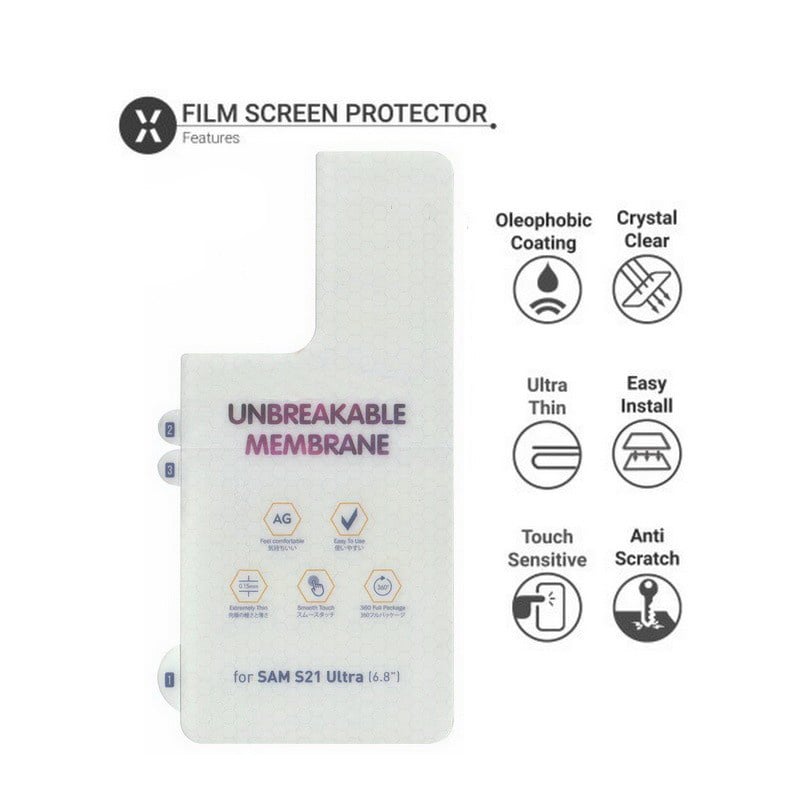 Galaxy S23 Ultra Premium 3D Curved Folie Achterkant Protector