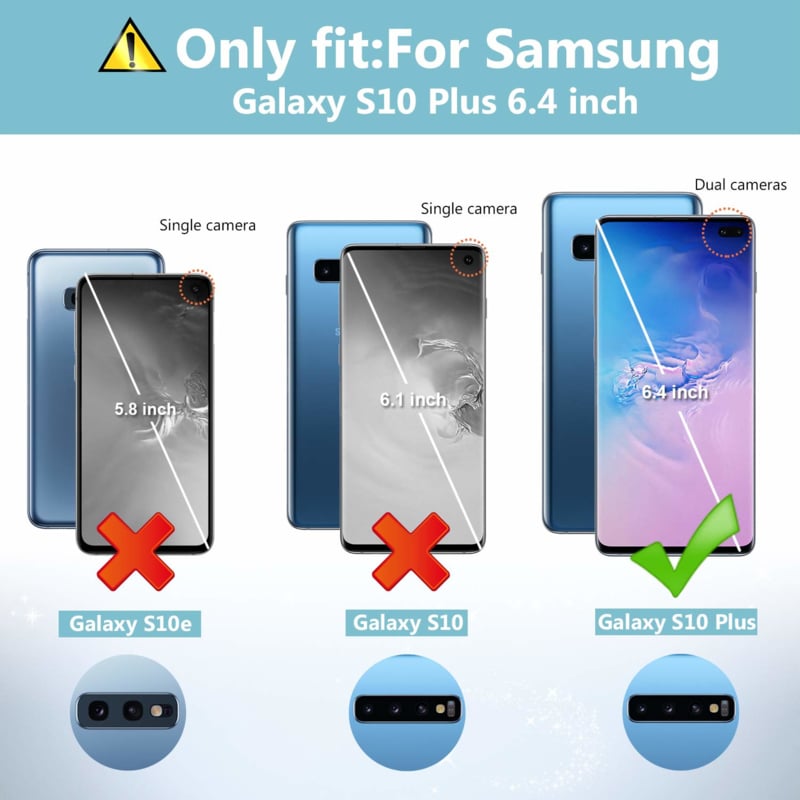 Galaxy S10 Plus Transparant Soft TPU Air Cushion Hoesje