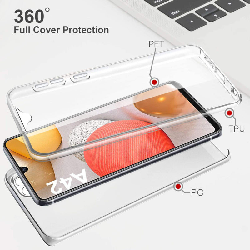 Galaxy A42 360° Ultra Clear Hybrid PC + TPU Hoesje
