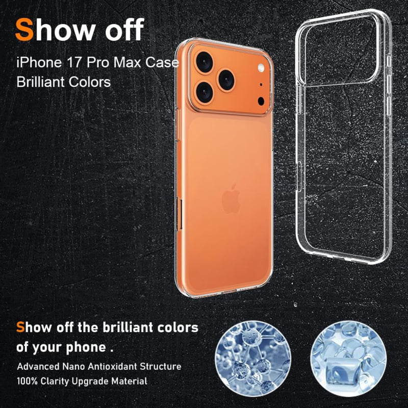 iPhone 17 Pro Max Premium Soft TPU Hoesje Transparant