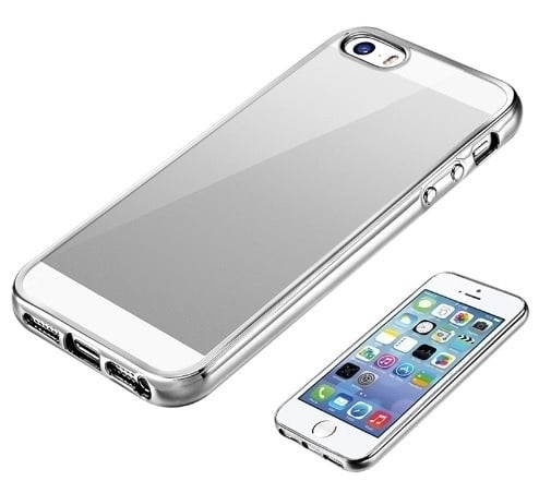 iPhone 5 / 5S / SE Soft TPU Hoesje Met Coating / / Grijs