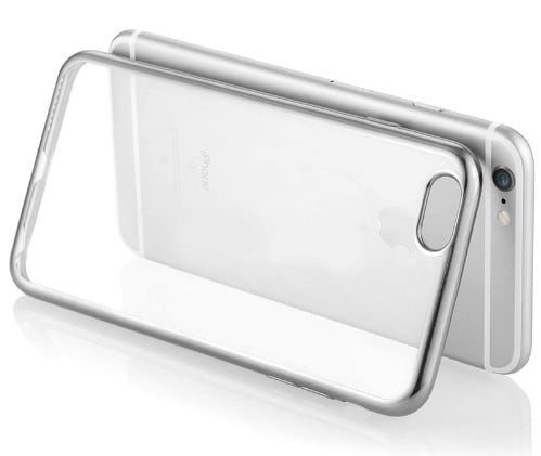 iPhone 6 Plus / 6S+ Soft TPU Hoesje Met Coating / / Grijs