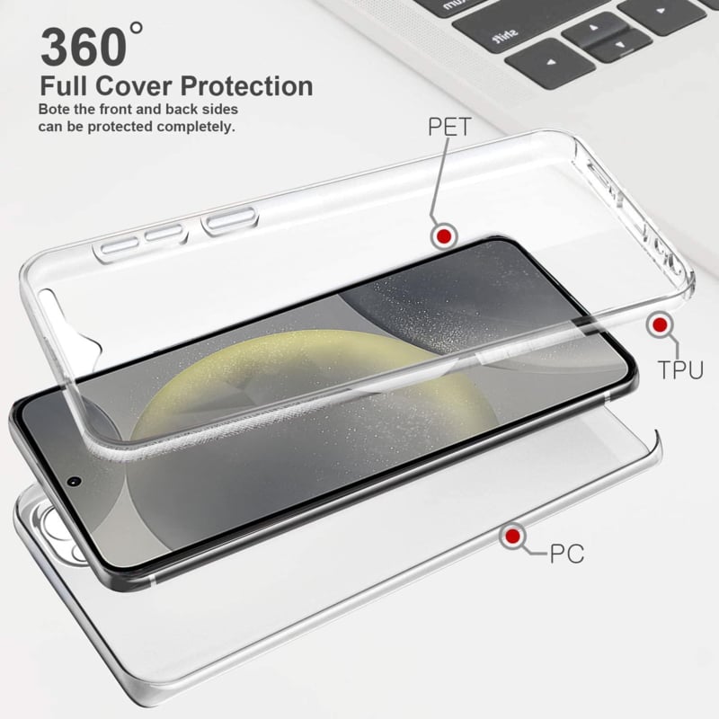Galaxy S24 Plus 360° Ultra Clear Hybrid PC + TPU Hoesje