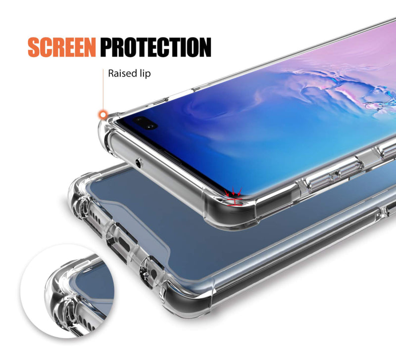 Galaxy S10 Plus Transparant Soft TPU Air Cushion Hoesje