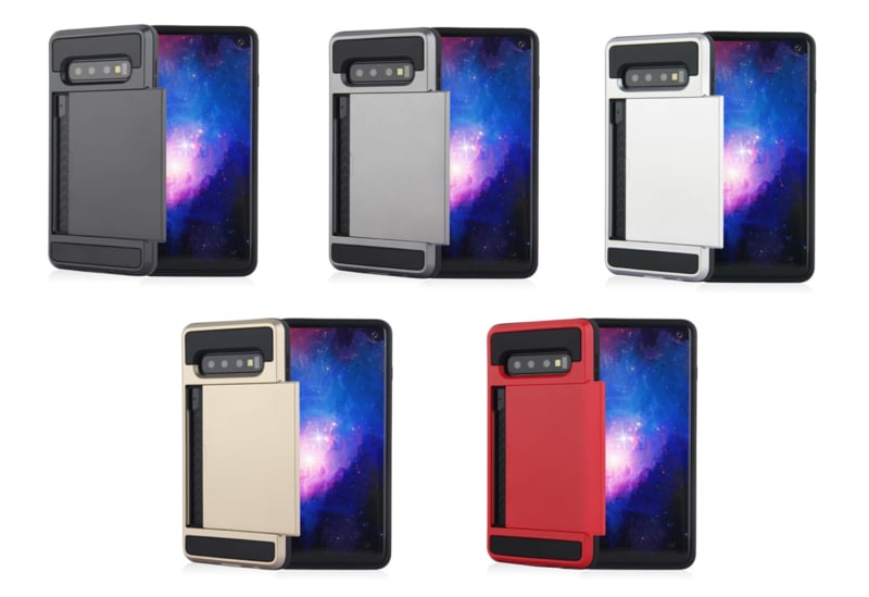 Galaxy S20 Plus Slide Armor Hoesje Met Pashouder