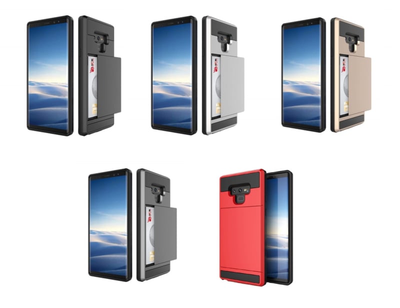 Galaxy Note 20 Slide Armor Hoesje Met Pashouder