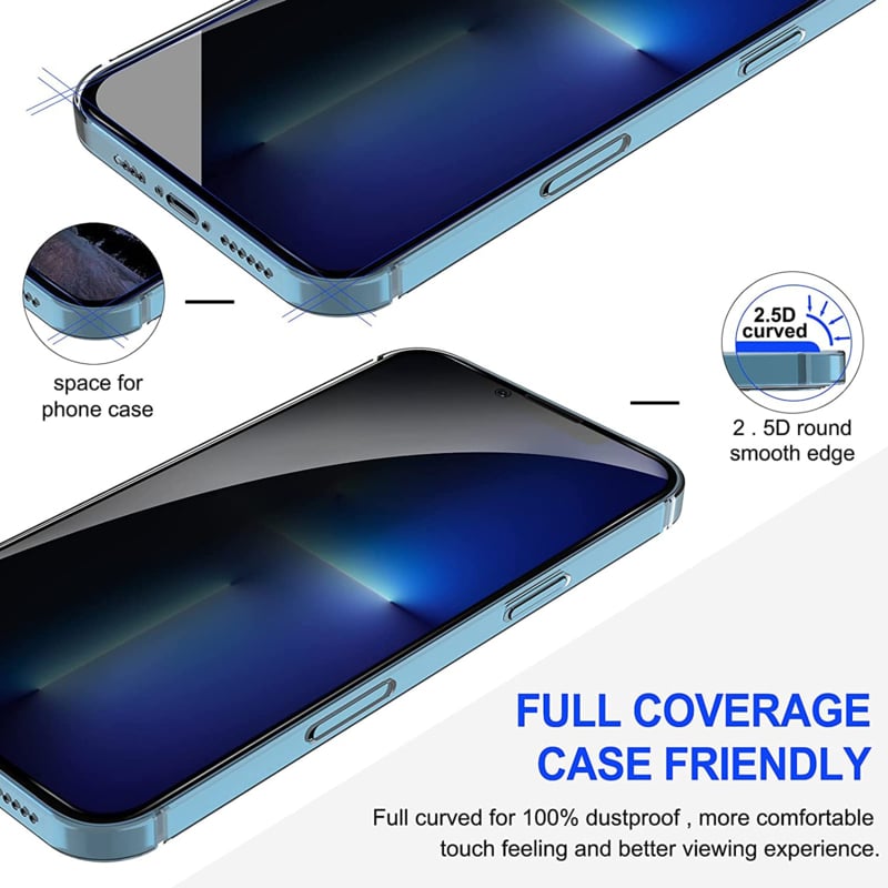 iPhone 17 Air Full Cover Privacy Tempered Glass Screen Protector