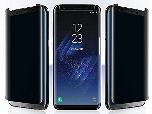 Galaxy S9 Plus Privacy Case Friendly Tempered Glass Screen Protector