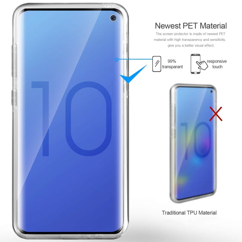 Galaxy S10E 360° Ultra Clear Hybrid PC + TPU Hoesje