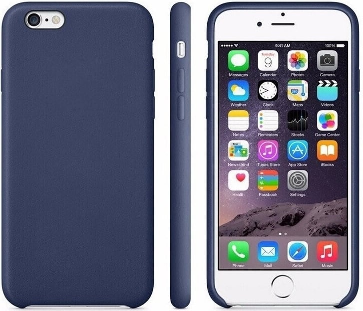 iPhone 6 Plus / 6S+ Leren Back Cover Hoesje