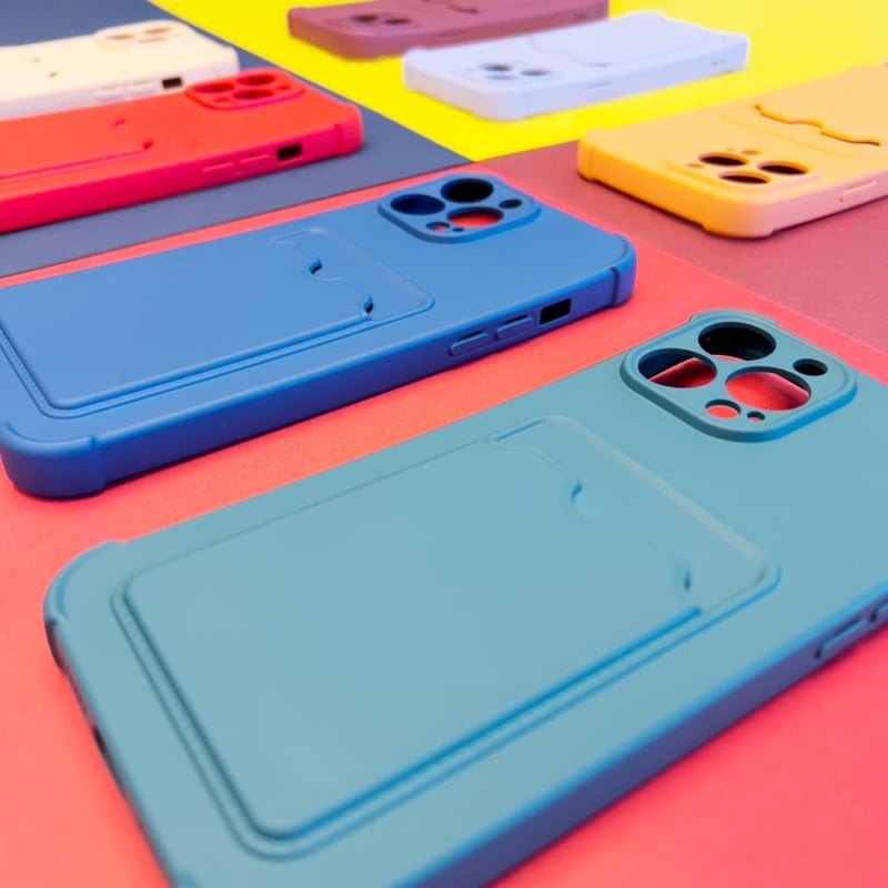 iPhone 13 TPU Color Case Hoesje met Pasjesvakje