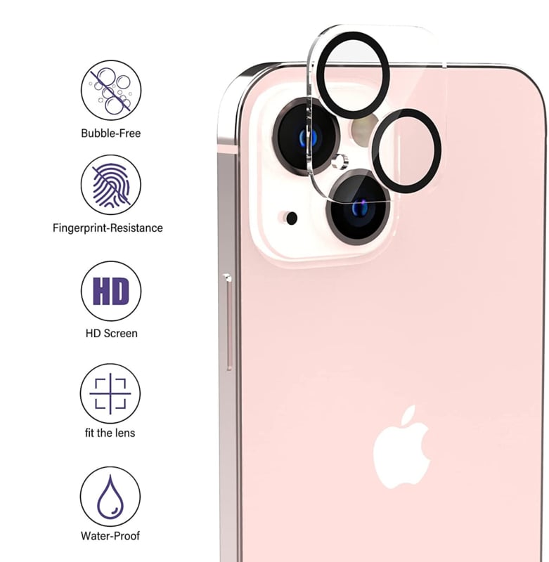 iPhone 13 Camera Lens Tempered Glass Protector