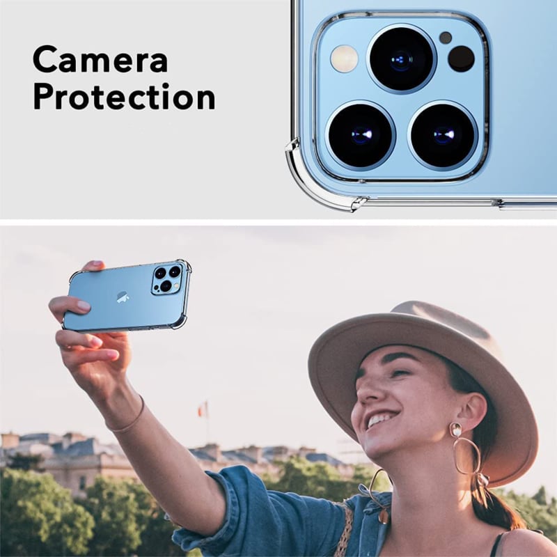iPhone 14 Pro Transparant Soft TPU Air Cushion Hoesje