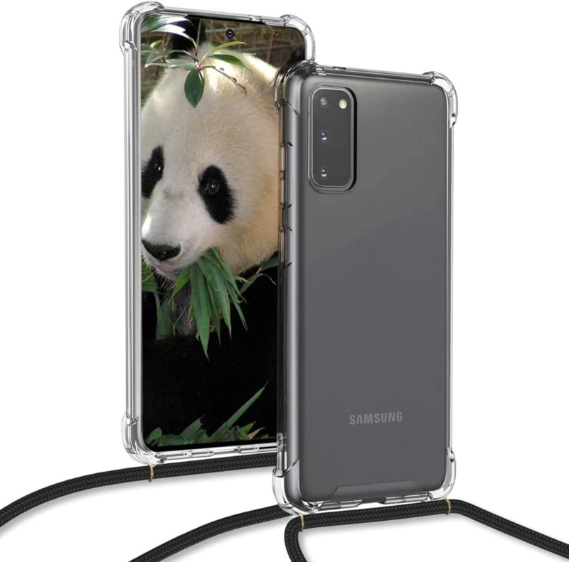 Galaxy S20 Crossbody Transparant TPU Hoesje met Koord