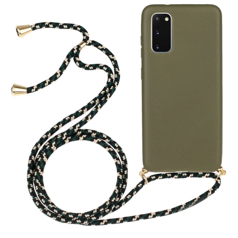 Galaxy S24 Crossbody TPU Hoesje met Koord Groen