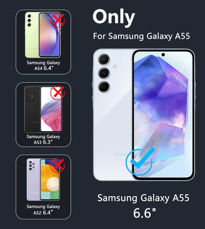 Galaxy A55 5G 360° Ultra Clear Hybrid PC + TPU Hoesje