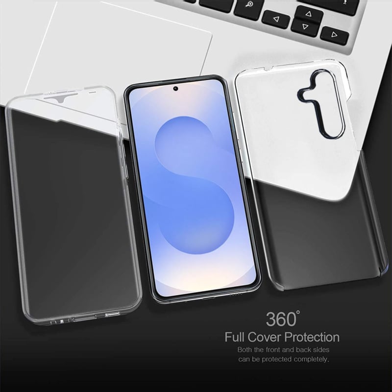 Galaxy S25 Edge 360° Ultra Clear Hybrid PC + TPU Hoesje