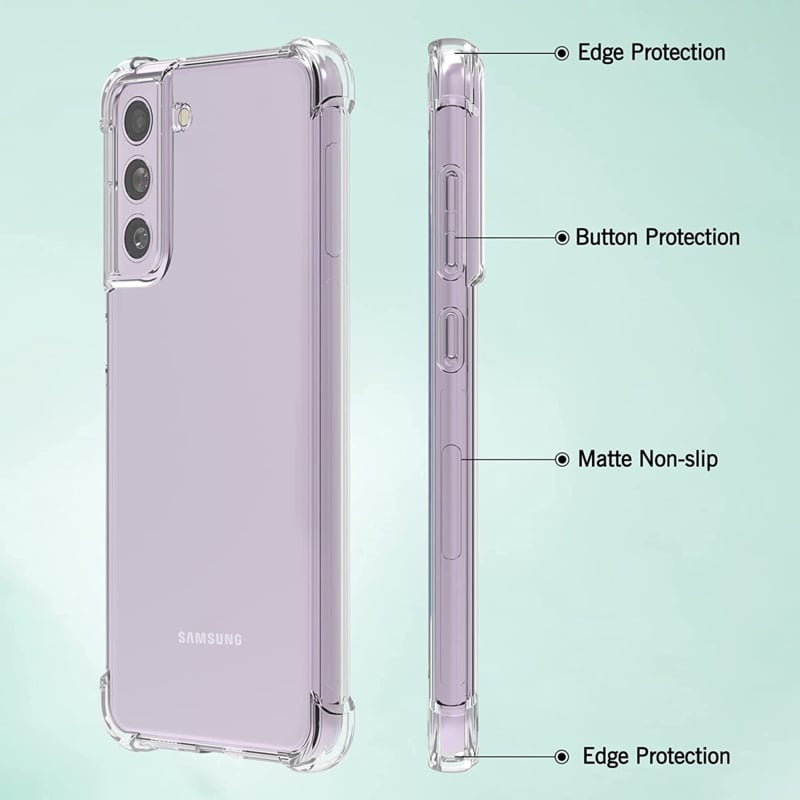 Galaxy S21 FE Transparant Soft TPU Air Cushion Hoesje