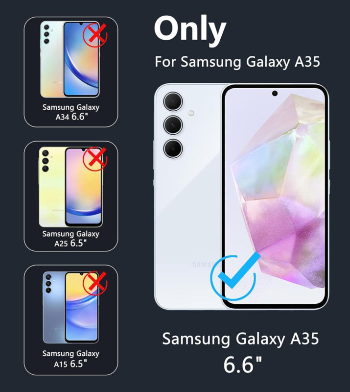 Galaxy A35 5G 360° Ultra Clear Hybrid PC + TPU Hoesje