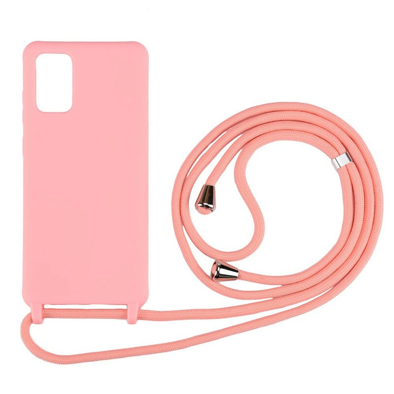 Galaxy Note 10 Plus Crossbody TPU Hoesje met Koord Roze