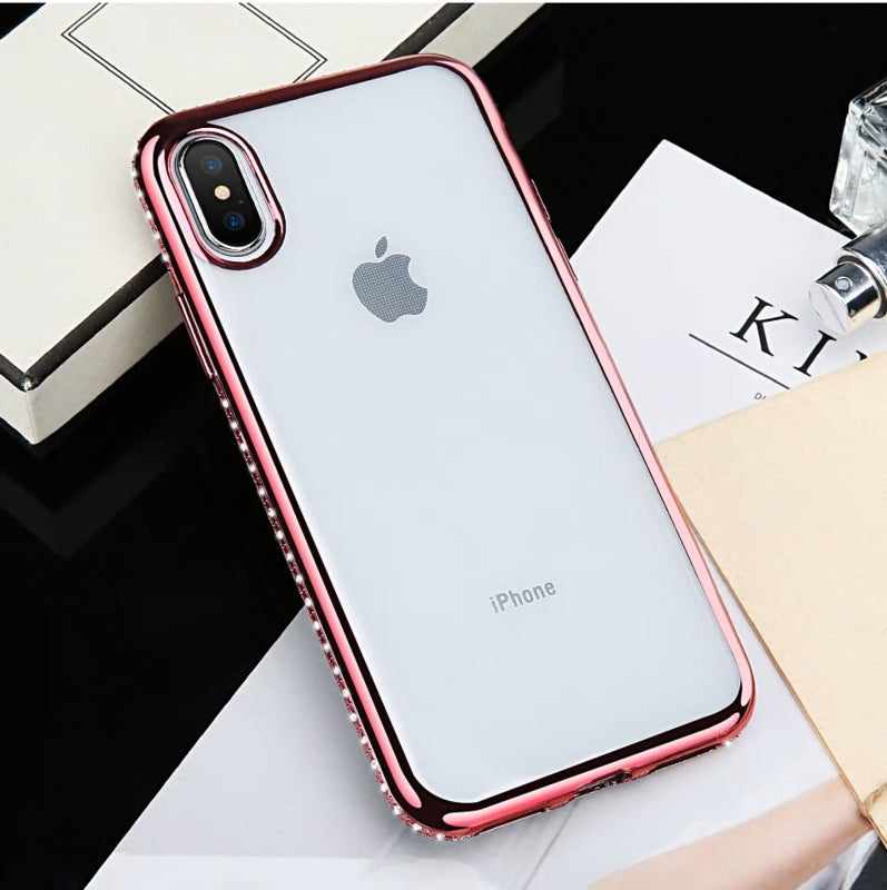 iPhone X / Xs Bling Hoesje Met Bergkristallen Strass-Steentjes