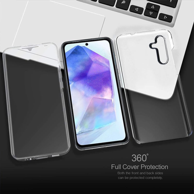Galaxy A55 5G 360° Ultra Clear Hybrid PC + TPU Hoesje
