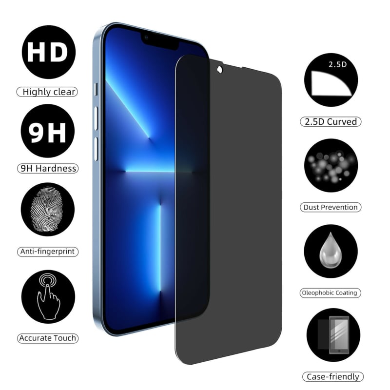 iPhone 17 Air Privacy Tempered Glass Screen Protector
