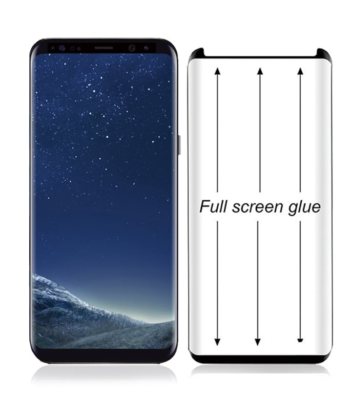 Galaxy S8 Plus Full Glue Case Friendly Tempered Glass Protector