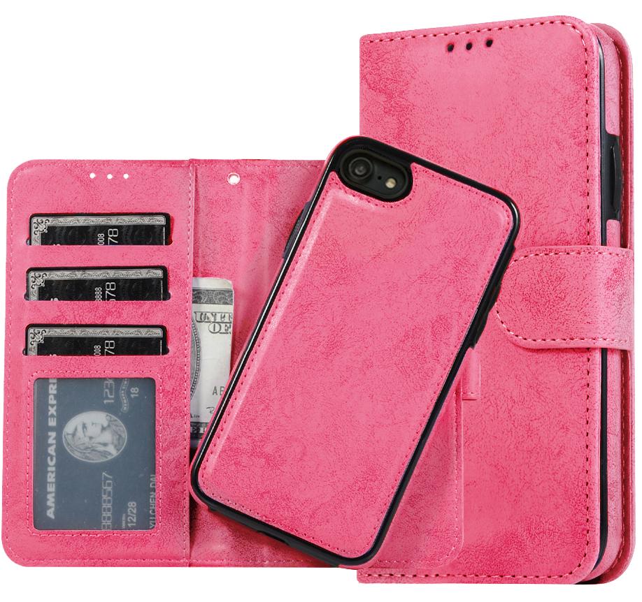 iPhone 7 / 8 / SE 2020-2022 Uitneembaar Magnetisch Bookcase Hoesje