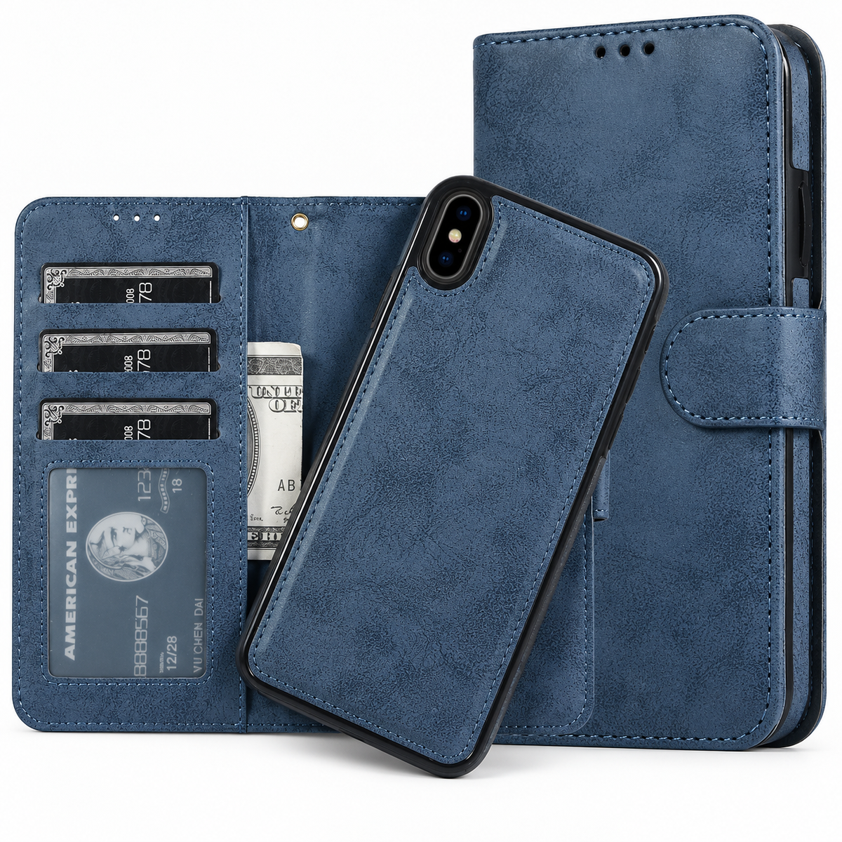 iPhone Xr Uitneembaar Magnetisch Bookcase Hoesje