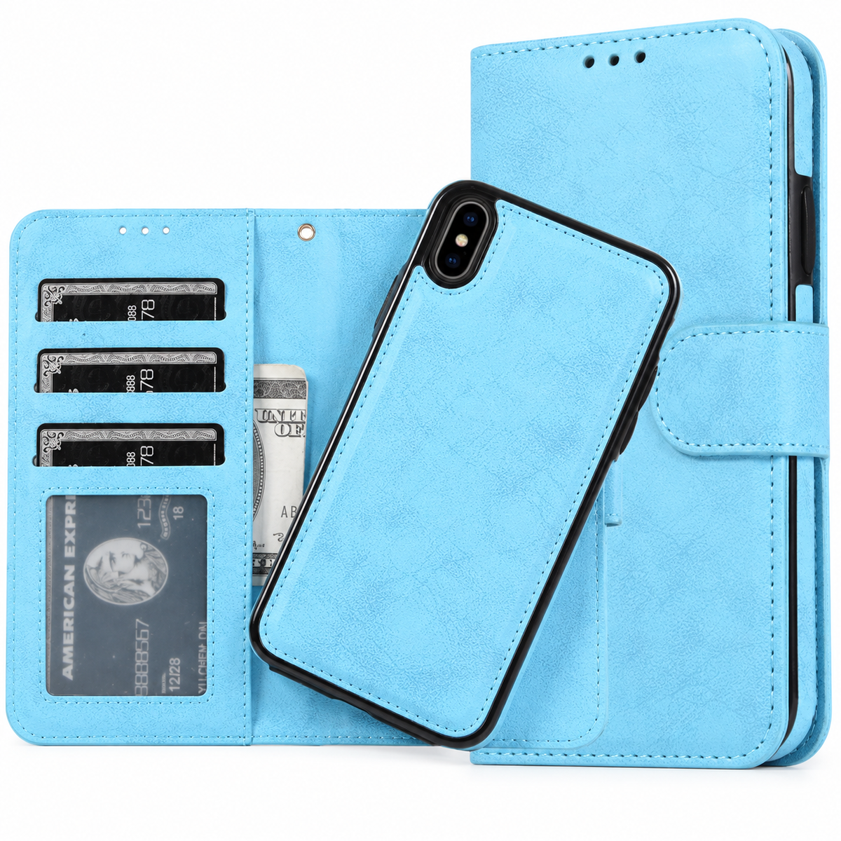 iPhone Xr Uitneembaar Magnetisch Bookcase Hoesje