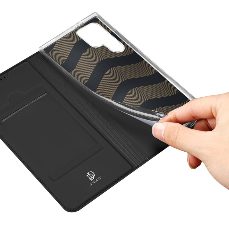 Galaxy S24 Ultra Dux Ducis Skin Pro Flip Case Zwart