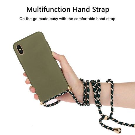 iPhone X / Xs Crossbody TPU Hoesje met Koord Groen
