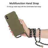 iPhone Xs Max Crossbody TPU Hoesje met Koord Groen