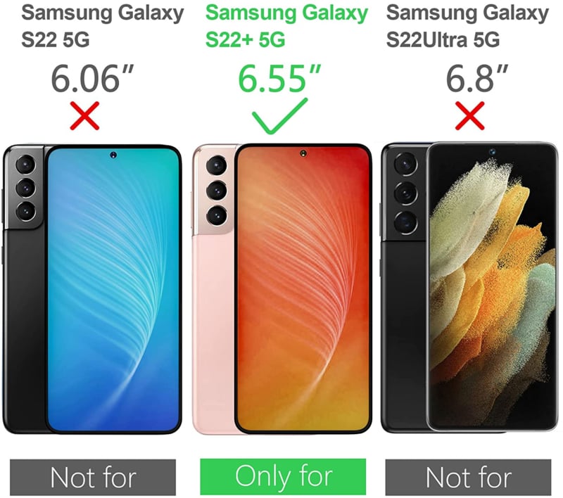 Galaxy S22 Plus Transparant TPU Hoesje Met Pasjesvakje
