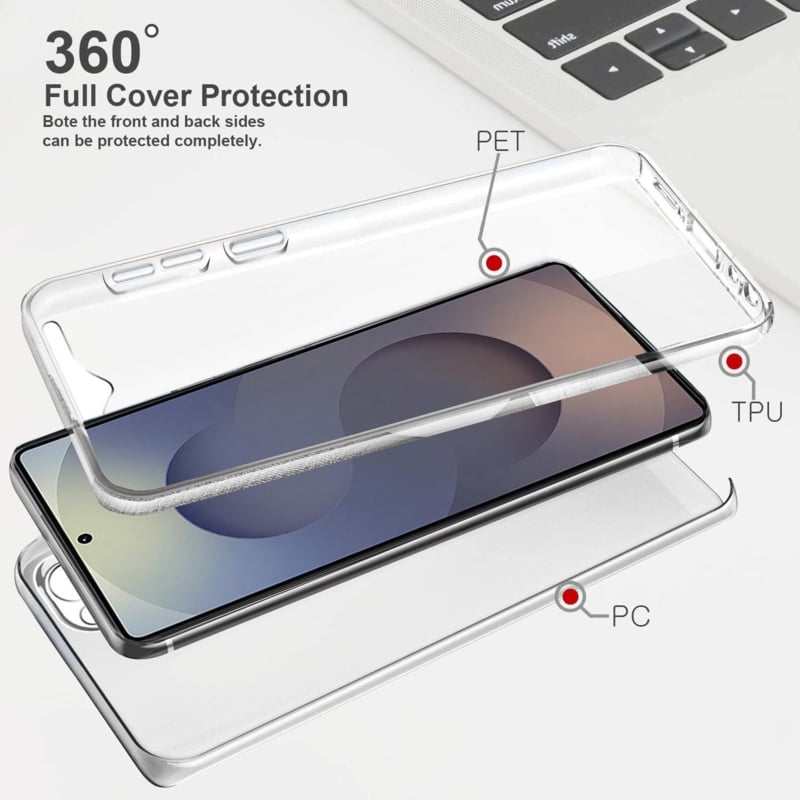 Galaxy S26 Ultra 360° Ultra Clear Hybrid PC + TPU Hoesje