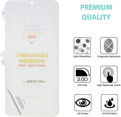 Galaxy S22 Ultra Premium 3D Curved Full Cover Folie Screen Protector