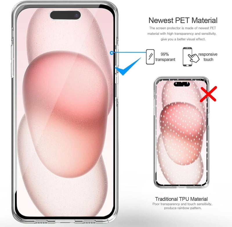 iPhone 17 Air 360° Ultra Clear Hybrid PC + TPU Hoesje