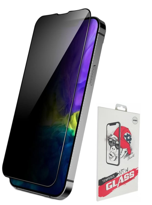 iPhone 16 Full Cover Privacy Tempered Glass Screen Protector