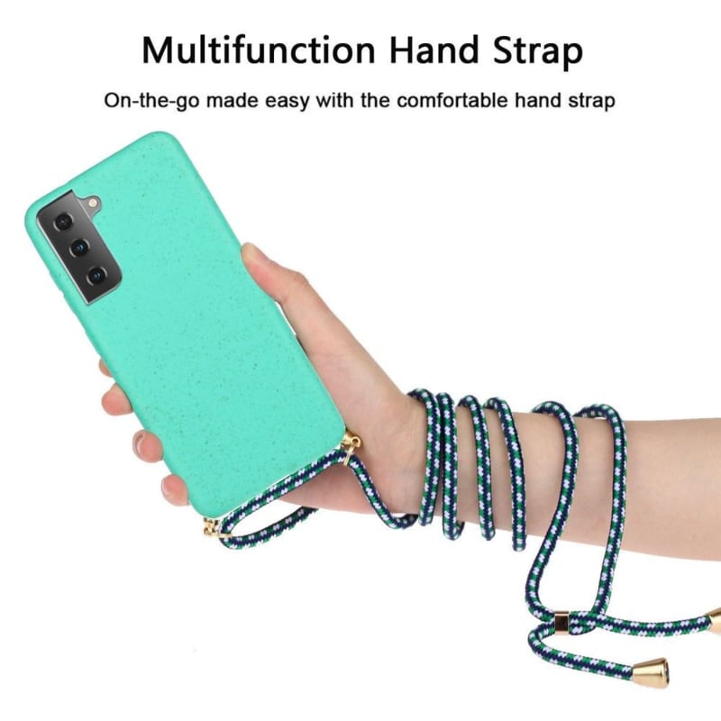 Galaxy S22 Crossbody TPU Hoesje met Koord Mint